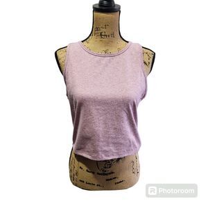 Zobha Pastel Rose Cropped Workout Womens SZ XL Athleisure Gorpcore Exercise